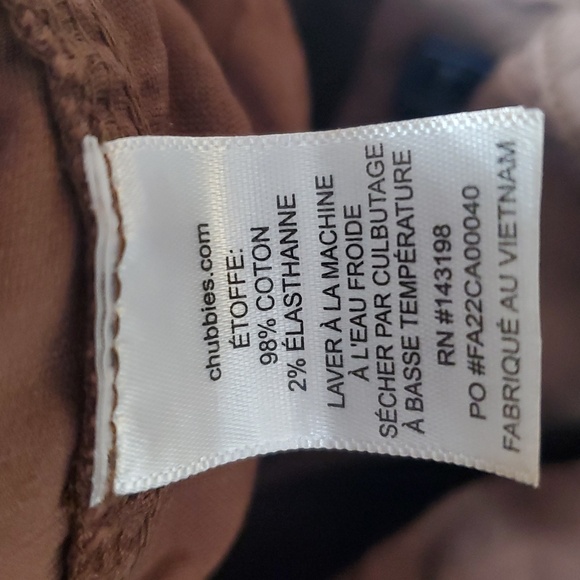 Chubbies 7' Chino Elastic Waist 2pc Shorts Size XL Tan Brown Preppy TRAVERTINES - Picture 13 of 16